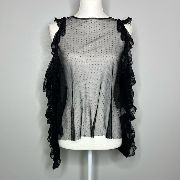 Alice McCall If Only Sheer Long Sleeve Ruffle Top - Picture 7 of 7